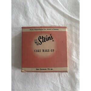 Vintage Stein's Cake Make-up Shade Natural Blush 1.75 oz NOS COLLECTIBLE HTF Tan